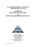 Предварительный просмотр 40 страницы Athena 16C series User Manual