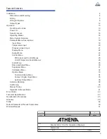 Предварительный просмотр 3 страницы Athena 18C Series Operation Manual