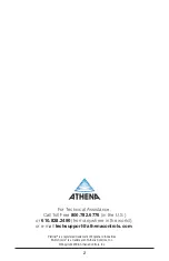 Preview for 2 page of Athena 1ZC Series Operating Instructions Manual