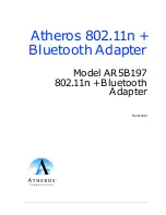 Preview for 1 page of Atheros AR5B197 Manual