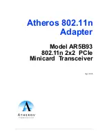 Atheros AR5B93 Manual preview