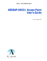 Preview for 1 page of Atheros AR5BAP-00031 User Manual