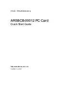 Atheros AR5BCB-00012 PC Card Quick Start Manual preview