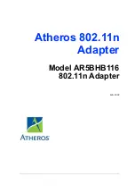 Atheros AR5BHB116 User Manual preview