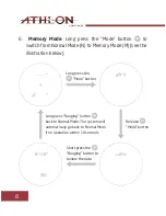 Preview for 8 page of Athlon MIDAS 1200Y User'S Manual And Care Instructions