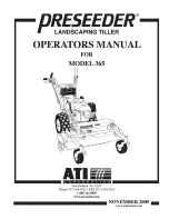 Preview for 1 page of ATI Corporation Preseeder 365 Operator'S Manual