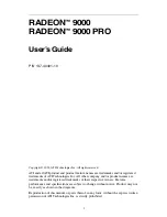 Предварительный просмотр 1 страницы ATI Technologies 9000 - Radeon Pro User Manual