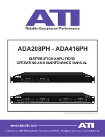 Preview for 1 page of ATI Technologies ADA208PH Operating And Maintenance Manual