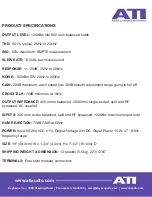 Preview for 7 page of ATI Technologies ADA208PH Operating And Maintenance Manual