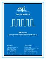 ATI Technologies Metrinet O & M Manual preview