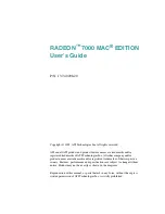 Preview for 1 page of ATI Technologies RADEON 7000 MAC EDITION User Manual