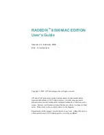 ATI Technologies RADEON 8500 MAC EDITION User Manual preview
