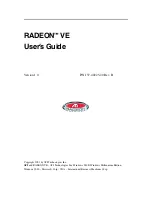 Preview for 1 page of ATI Technologies RADEON VE User Manual