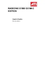 Предварительный просмотр 1 страницы ATI Technologies RADEON X1900 G5 User Manual