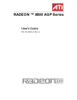 ATI Technologies RADEON X800 AGP Series User Manual preview