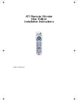 Preview for 1 page of ATI Technologies Remote Wonder Mac Edition Installation Instructions Manual