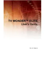 Предварительный просмотр 1 страницы ATI Technologies TV WONDER ELITE User Manual