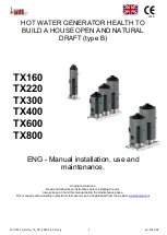 Preview for 1 page of ATI Technologies TX160 Installation, Use And Maintenance Manual