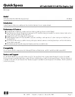 Preview for 1 page of ATI Technologies V7300 - Firegl 512MB Pcie Bulk Specification