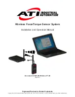 ATI Technologies Wireless F/T WNet-6 Installation And Operation Manual предпросмотр