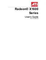 ATI Technologies X1600 - Radeon Pro 512 MB PCI Express User Manual preview