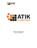 Preview for 1 page of ATIK Cameras One User Manual