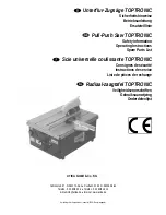 Предварительный просмотр 1 страницы ATIKA TOPTRONIC - Safety & Operating Instructions Manual