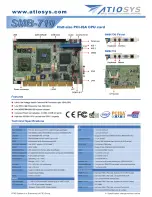 Atiosys SMB-710 Specification Sheet предпросмотр