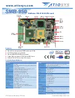 Atiosys SMB-950 Technical Specifications предпросмотр