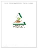 Предварительный просмотр 1 страницы ATISAYA AUTO KISAN Installation Instructions Manual