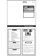 Preview for 1 page of Ativa Checkbook AT-CK1 Owner'S Manual