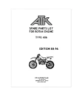 ATK Motorcycles 1988 ATK 406 Spare Parts List предпросмотр