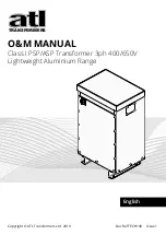 Preview for 1 page of ATL Transformers T2914 O & M Manual