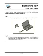 ATL Berkshire 10K ipPBX Quick Start Manual preview