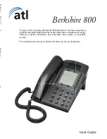 Preview for 1 page of ATL Berkshire 800 User Manual