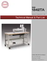 Atlanta Attachment Company 1342TA Technical Manual preview