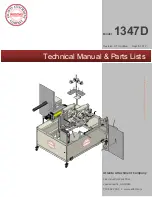 Atlanta Attachment Company 1347D Technical Manual & Parts Lists preview