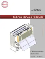 Atlanta Attachment Company 1393E Technical Manual & Parts Lists preview