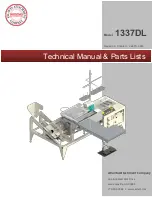 Preview for 1 page of Atlanta 1337DL Technical Manual & Parts Lists