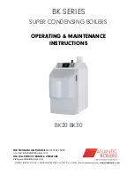 Atlantic Boilers BK SERIES Operating & Maintenance Instructions preview