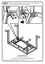 Предварительный просмотр 2 страницы Atlantic Furniture COMPUTER WORK TABLE TOP PANEL WITH DRAWER Assembly Instructions