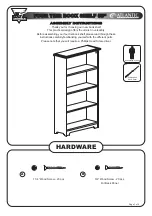 Предварительный просмотр 1 страницы Atlantic Furniture FOUR TIER BOOK SHELF Assembly Instructions