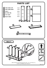 Предварительный просмотр 2 страницы Atlantic Furniture FOUR TIER BOOK SHELF Assembly Instructions