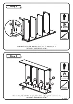 Предварительный просмотр 3 страницы Atlantic Furniture FOUR TIER BOOK SHELF Assembly Instructions