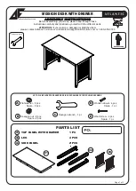 Предварительный просмотр 1 страницы Atlantic Furniture MISSION AH12214 Assembly Instructions