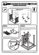 Предварительный просмотр 1 страницы Atlantic Furniture PRINTER STAND MISSION PANEL Assembly Instructions