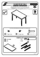 Предварительный просмотр 1 страницы Atlantic Furniture SHAKER Assembly Instructions