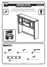 Предварительный просмотр 1 страницы Atlantic Furniture WINDSOR HUTCH Assembly Instructions