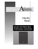 Atlantic Technology 162 PBM Instruction Manual preview