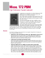 Preview for 2 page of Atlantic Technology 172 PBM Instruction Manual